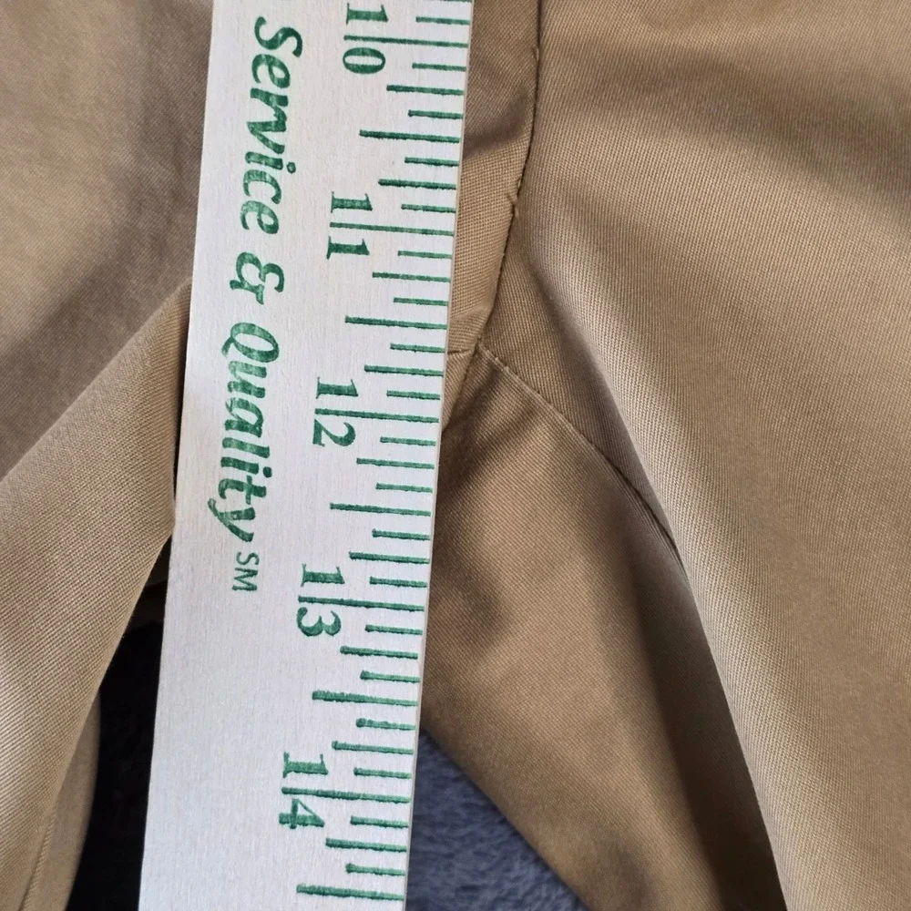Orvis Men's Chino Pants‎ 36W 32L Tan Khaki 100% Cotton Flat Front Straight Leg